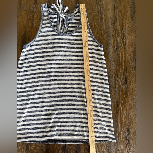 Market & Spruce Women’s Lexxie Navy and White Tie Back Knit Tank Top Size M - Picture 5 of 7